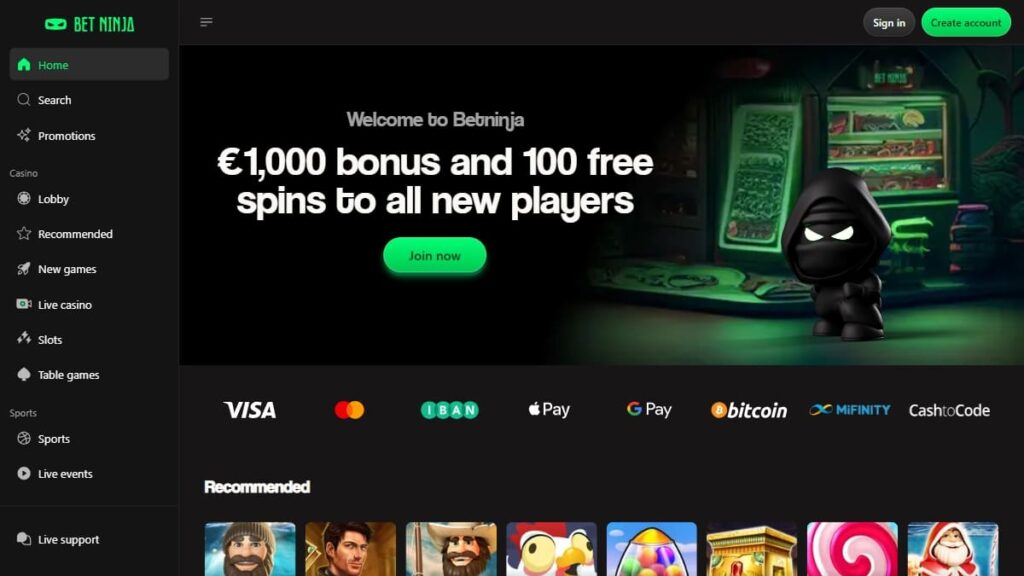 review over betninja online casino belgie